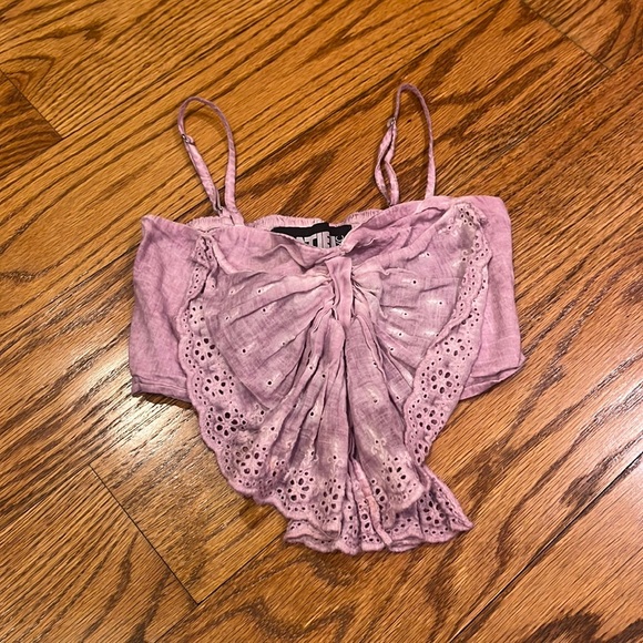 Katie J NYC Girl’s Purple Crop Top Size S